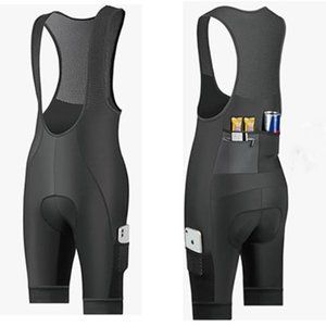 CEROTIPOLAR Cycling Bibs Men, Long Riding Pad Bicycle Biking Bib Shorts XL